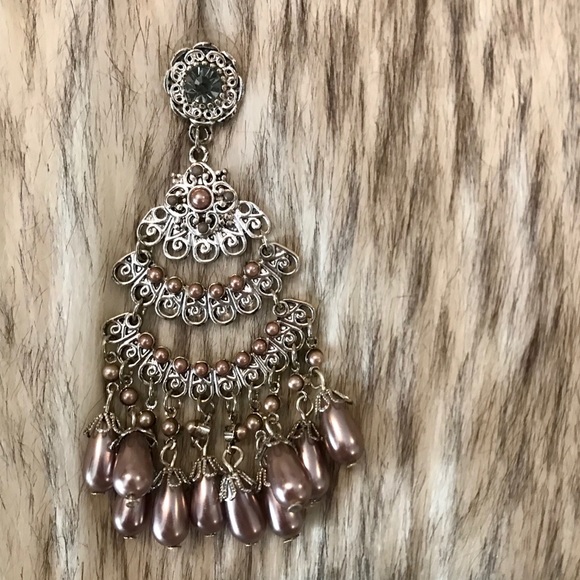 Hong Kong silver Triple drop earrings - Picture 2 of 2